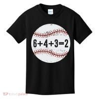 Funny 6+4+3=2 Double Play Baseball Gift Kids T-Shirt thumb 0