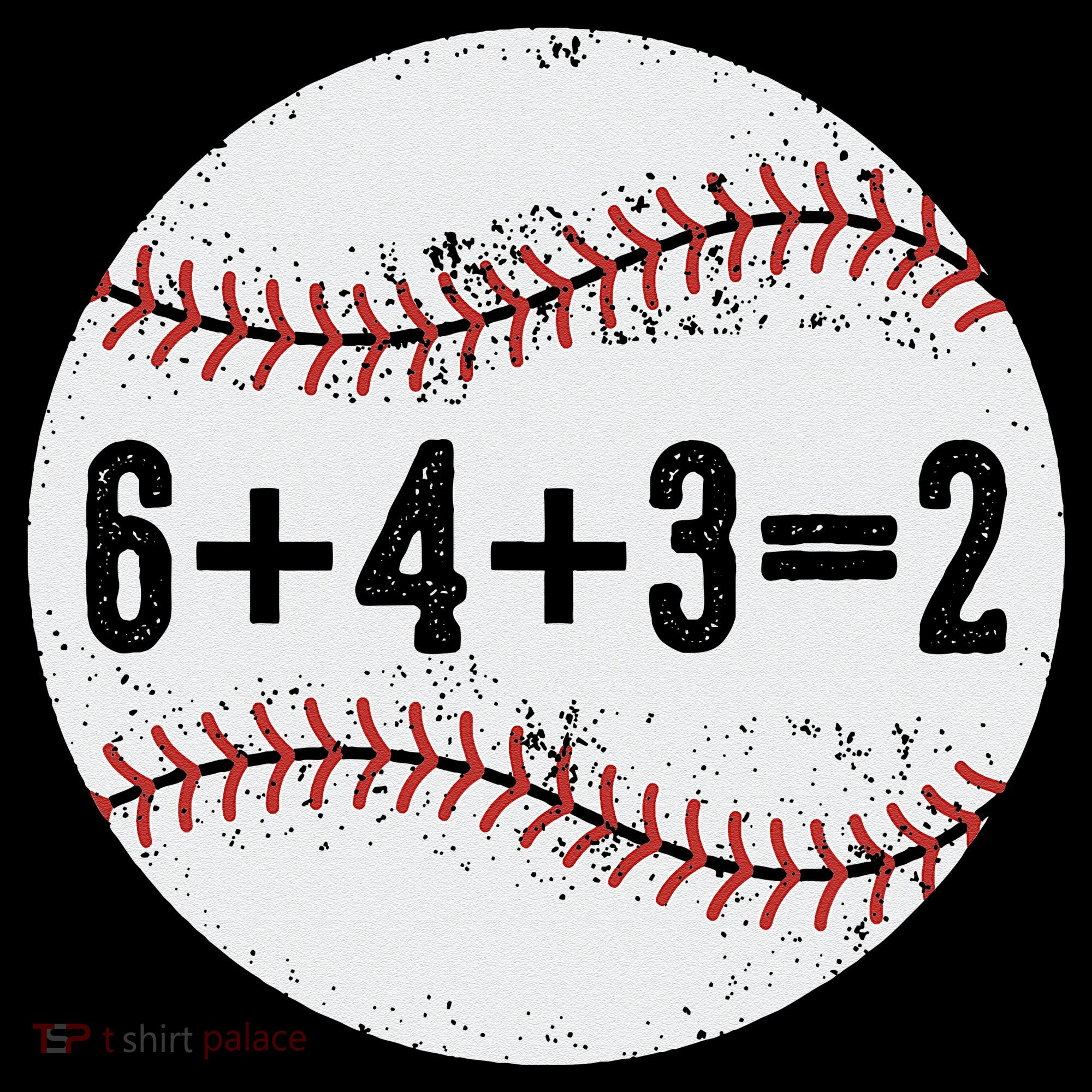 Funny 6+4+3=2 Double Play Baseball Gift Kids T-Shirt