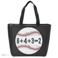 Funny 6+4+3=2 Double Play Baseball Gift Tote Bag thumb 0