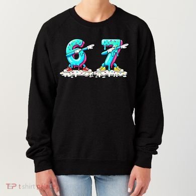 Funny 67 Meme Six Seven 6-7 Meme Ice Cream Drip Women's Sweatshirt