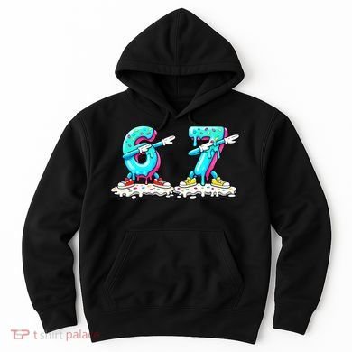 Funny 67 Meme Six Seven 6-7 Meme Ice Cream Drip Hoodie