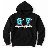 Funny 67 Meme Six Seven 6-7 Meme Ice Cream Drip Hoodie thumb 0
