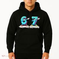 Funny 67 Meme Six Seven 6-7 Meme Ice Cream Drip Hoodie thumb 2