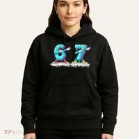 Funny 67 Meme Six Seven 6-7 Meme Ice Cream Drip Hoodie thumb 5