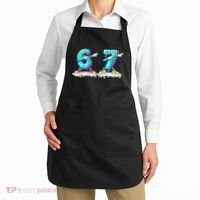Funny 67 Meme Six Seven 6-7 Meme Ice Cream Drip Apron thumb 2