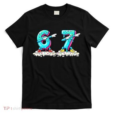 Funny 67 Meme Six Seven 6-7 Meme Ice Cream Drip T-Shirt
