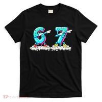 Funny 67 Meme Six Seven 6-7 Meme Ice Cream Drip T-Shirt thumb 0