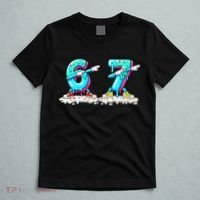 Funny 67 Meme Six Seven 6-7 Meme Ice Cream Drip T-Shirt thumb 5