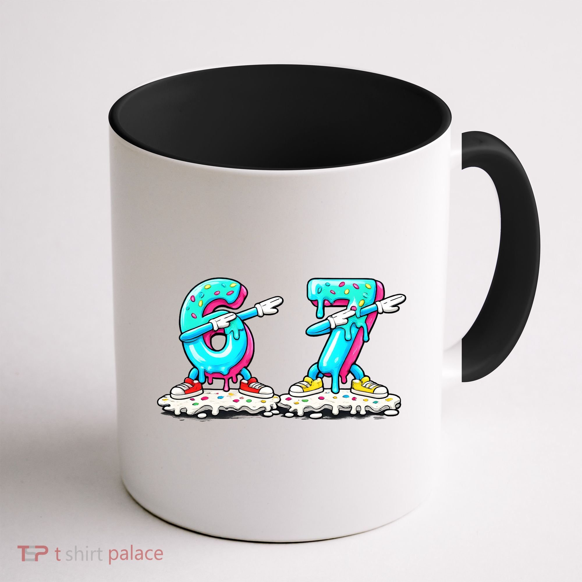 Funny 67 Meme Six Seven 6-7 Meme Ice Cream Drip Coffee Mug