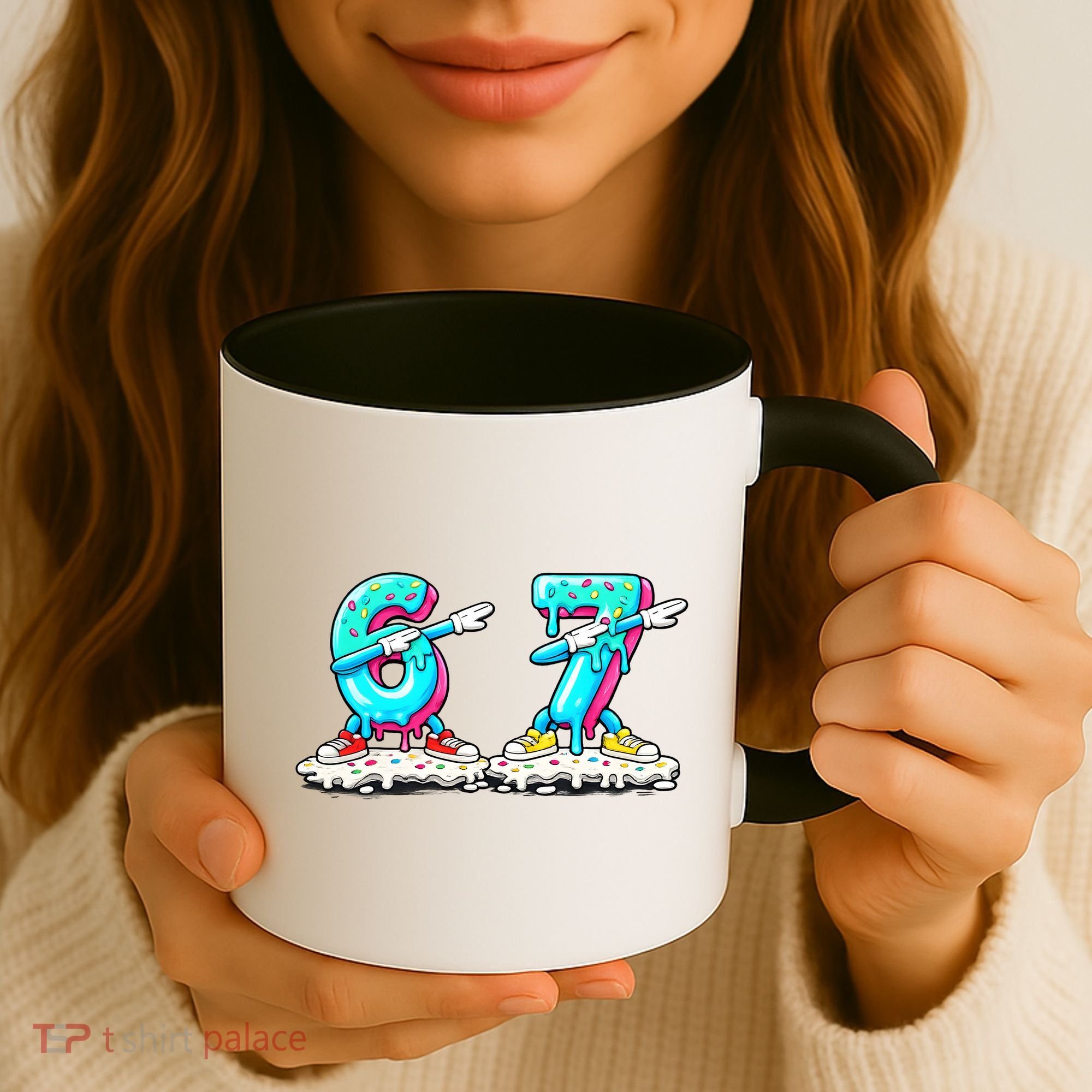 Funny 67 Meme Six Seven 6-7 Meme Ice Cream Drip Coffee Mug