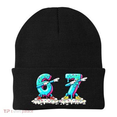 Funny 67 Meme Six Seven 6-7 Meme Ice Cream Drip Beanie