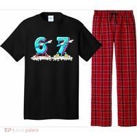 Funny 67 Meme Six Seven 6-7 Meme Ice Cream Drip Pajama Set thumb 0