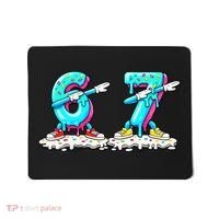 Funny 67 Meme Six Seven 6-7 Meme Ice Cream Drip Mousepad thumb 0