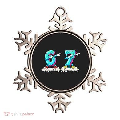 Funny 67 Meme Six Seven 6-7 Meme Ice Cream Drip Ornament