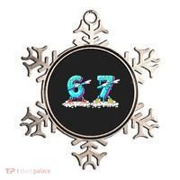 Funny 67 Meme Six Seven 6-7 Meme Ice Cream Drip Ornament thumb 0
