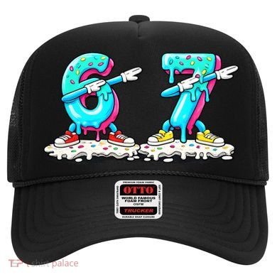 Funny 67 Meme Six Seven 6-7 Meme Ice Cream Drip Hat