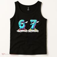Funny 67 Meme Six Seven 6-7 Meme Ice Cream Drip Tank Top thumb 2