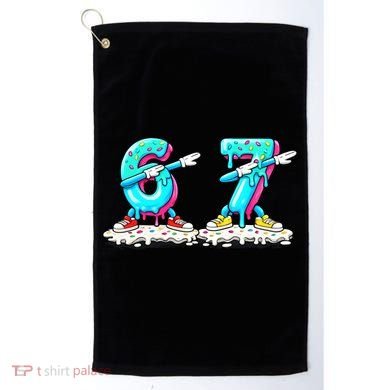 Funny 67 Meme Six Seven 6-7 Meme Ice Cream Drip Golf Towel