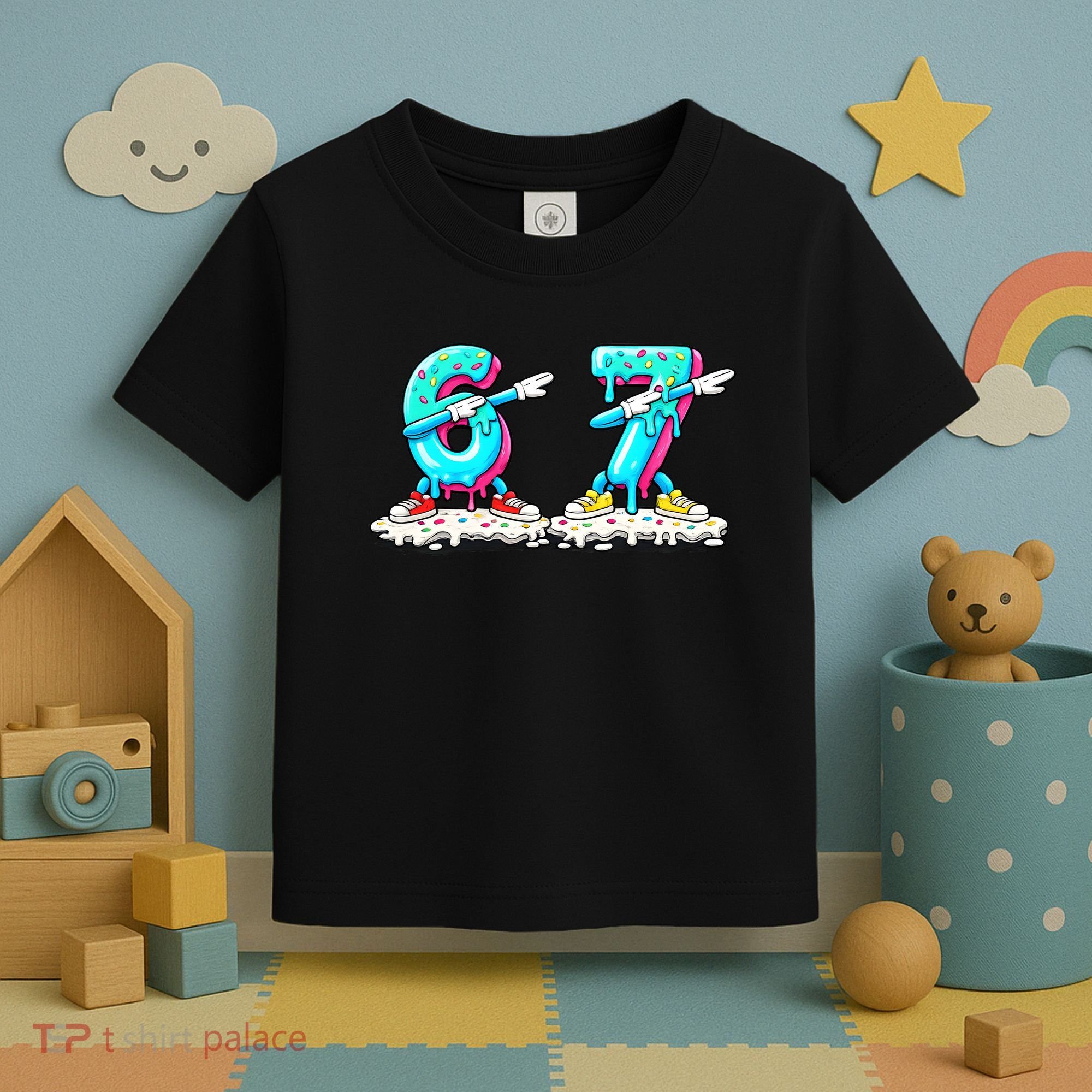 Funny 67 Meme Six Seven 6-7 Meme Ice Cream Drip Toddler T-Shirt