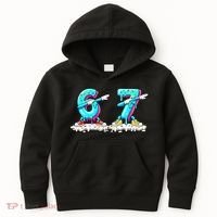 Funny 67 Meme Six Seven 6-7 Meme Ice Cream Drip Kids Hoodie thumb 0