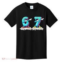 Funny 67 Meme Six Seven 6-7 Meme Ice Cream Drip Kids T-Shirt thumb 0