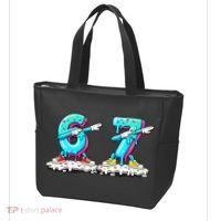 Funny 67 Meme Six Seven 6-7 Meme Ice Cream Drip Tote Bag thumb 3