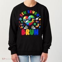 Funny 67 Puzzle Dab Autism Awareness 6 7 Six Seven Women's Sweatshirt thumb 0