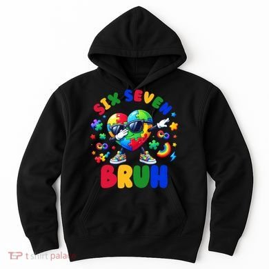 Funny 67 Puzzle Dab Autism Awareness 6 7 Six Seven Hoodie