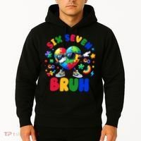 Funny 67 Puzzle Dab Autism Awareness 6 7 Six Seven Hoodie thumb 2