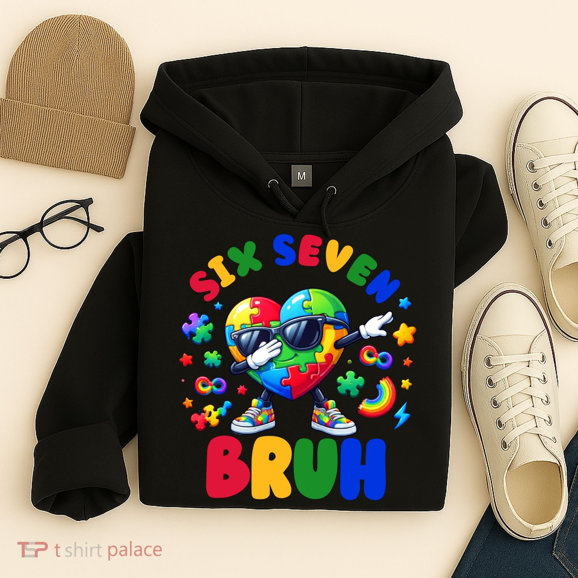 Funny 67 Puzzle Dab Autism Awareness 6 7 Six Seven Hoodie