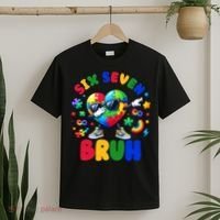 Funny 67 Puzzle Dab Autism Awareness 6 7 Six Seven T-Shirt thumb 2