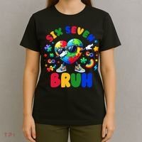 Funny 67 Puzzle Dab Autism Awareness 6 7 Six Seven T-Shirt thumb 4