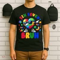 Funny 67 Puzzle Dab Autism Awareness 6 7 Six Seven T-Shirt thumb 6