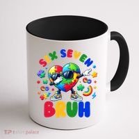 Funny 67 Puzzle Dab Autism Awareness 6 7 Six Seven Coffee Mug thumb 1