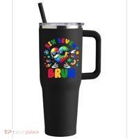 Funny 67 Puzzle Dab Autism Awareness 6 7 Six Seven 40oz Vacuum Insulated Stainless Steel Travel Tumbler thumb 0