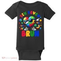 Funny 67 Puzzle Dab Autism Awareness 6 7 Six Seven Baby Bodysuit thumb 0