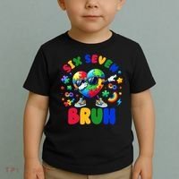 Funny 67 Puzzle Dab Autism Awareness 6 7 Six Seven Toddler T-Shirt thumb 2