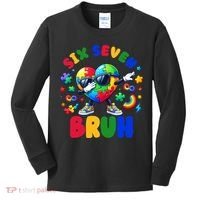 Funny 67 Puzzle Dab Autism Awareness 6 7 Six Seven Kids Long Sleeve Shirt thumb 0