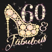 Fabulous & 60 Sparkly Heel 60th Birthday Polo thumb 3