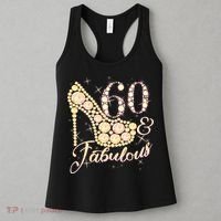 Fabulous & 60 Sparkly Heel 60th Birthday Women's Tank Top thumb 3