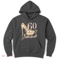 Fabulous & 60 Sparkly Heel 60th Birthday Hoodie thumb 0