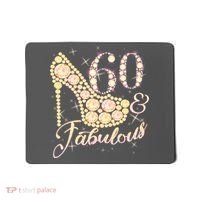 Fabulous & 60 Sparkly Heel 60th Birthday Mousepad thumb 0