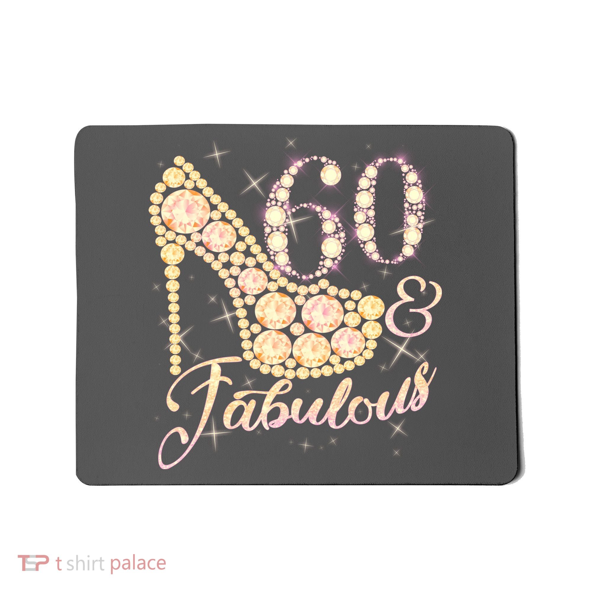 Fabulous & 60 Sparkly Heel 60th Birthday Mousepad