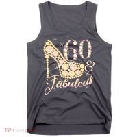 Fabulous & 60 Sparkly Heel 60th Birthday Tank Top thumb 0