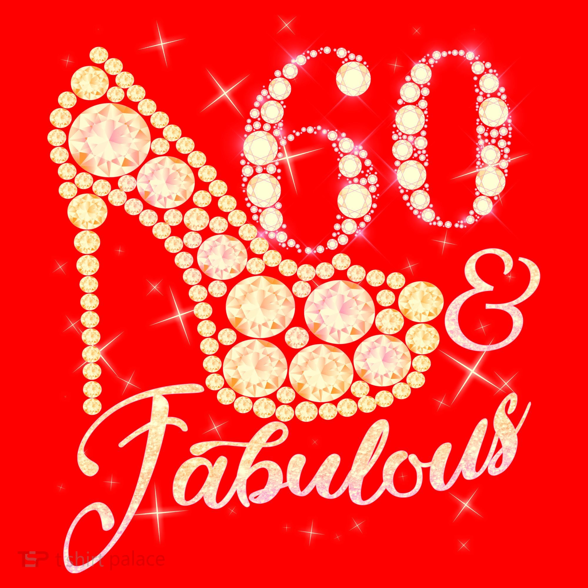 Fabulous & 60 Sparkly Heel 60th Birthday Santa Hat