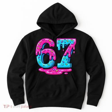 Funny 67 Six Seven Meme Ice Cream Drip 6-7 Hoodie