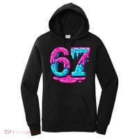 Funny 67 Six Seven Meme Ice Cream Drip 6-7 Women's Hoodie thumb 0