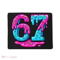 Funny 67 Six Seven Meme Ice Cream Drip 6-7 Mousepad thumb 0