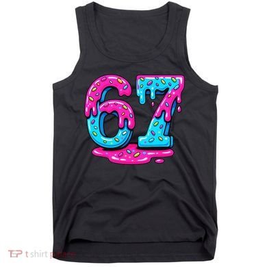 Funny 67 Six Seven Meme Ice Cream Drip 6-7 Tank Top