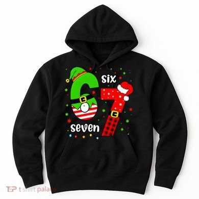 Funny 6-7 Six Seven Christmas Elf Santa Xmax 67 Hoodie